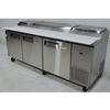 Used Turbo Air 93in Super Deluxe 3 Door Pizza Sandwich Prep Cooler - TPR-93SD-N 