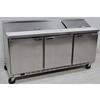 Used beverage-air 72in Refrigerated Sandwich Prep Table - SPE72HC-18 