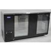 Used Atosa 68in Shallow Depth Double Glass Door Back Bar Cooler - SBB69GRAUS1 