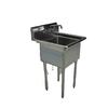 Used Falcon 18in x 18in Stainless Steel 1 Compartment Sink - E1C-18X18-0 