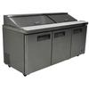 Pre-Owned Atosa MSF8304GR 72in Triple Door Sandwich Prep Table 