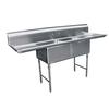 GSW USA 84.25in 18-Gauge Stainless Steel Two Compartment Sink - SE18182D24 