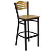 Flash Furniture XU-DG-6H3B-SLAT-BAR-NATW-GG - Item 104195