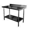 GSW USA 24 x 96 Stainless Work Table with 1-1/2in Rear Upturn - WT-EB2496 