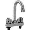 GSW USA 4in Commercial Deck Mt Faucet NO LEAD 3.5in Gooseneck Spout - AA-420G 