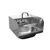 GSW USA Extra Wide Wall Mount Hand Sink Splash Guards No Lead Faucet - HS-2017S 