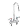 BK Resources BKF-4DM-3G-G Deck Mount 3.5in NO LEAD Gooseneck Spout Faucet with 4in Center 