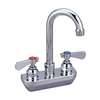 BK Resources BKF-4SM-3G-G Splash Mount 3.5in NO LEAD Gooseneck Faucet with 4in Center 