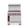 American Range 36in Gas Restaurant Range with Griddle & Innovection Oven - AR36G-NV 