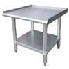 GSW USA 24in x 12in Stainless Equipment Stand with Galvanized Undershelf - ES-S2412 
