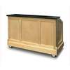 Food Warming Equipment 6ft Mobile Can & Bottle Bar Birch Wood Exterior with Ice Bin - ES-CB-6-BW 