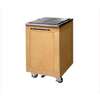 Food Warming Equipment Mobile Ice Bin Cart Insulated Birch Wood Exterior - ES-IC-200-BW 