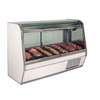 Howard McCray 50in Refrigerated Red Meat Display Case Curved Glass - SC-CMS32E-4C 