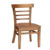 H&D Commercial Seating Hardwood Ladder Back Chair with Wood Seat & Finish Options - 8676 