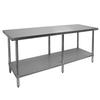 GSW USA 72in x 30in 18 Gauge 430 Stainless Steel Undershelf - WT-P3072US 