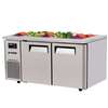 Turbo Air 60in Refrigerated Buffet Display Table Stainless with Casters - JBT-60-N 