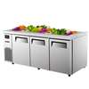 Turbo Air 72in Refrigerated Buffet Display Table Stainless with Casters - JBT-72-N 