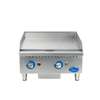 Globe 24in countertop Natural Gas Griddle with Thermostatic Controls - GG24TG 