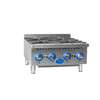 Globe 24in Natural Gas Hot Plate with 4 Burners & Manual Controls - GHP24G 
