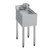 Krowne 18-1C 18.5"D Underbar Hand Sink 10in x 12in x 7in Bowl 1 Compartment 