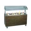 Vollrath 46in Walnut Portable Refrigerated Food Station with Solid Base - R38950 