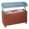 Vollrath 46in Mobile Refrigerated Food Station Cherry with Solid Base - R38773 