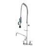 Krowne Metal 8in Pre-Rinse Faucet Wall Mt LOW LEAD Add-On-Faucet 12in Spout - 17-109WL 
