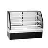 Federal Industries 77in Curved Glass Deli Display Case Cooler Refrigerated - ECGR77CD 