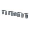 Nemco Chain Hung Single Row Suspension Bar Heat Lamp with 8 Bulbs - 6006-8 