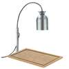 Nemco Carving Station Grey Bulb Warmer with Wood Cutting Board - 6016 
