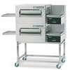 Lincoln 56in Gas Double Stack FastBake Pizza Conveyor Oven Package - 1180-FB2G 