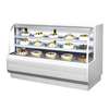 Turbo Air 72.5in Refrigerated Bakery Display Case Cooler Curved Glass - TCGB-72-W(B)-N 