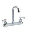 Krowne Metal Royal 8in Deck Mount Faucet - 6in Gooseneck Spout LOW LEAD - 15-501L 