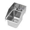 Krowne Metal 12inx18in Drop-In Hand Sink with 6in Gooseneck Deck Mount Faucet - HS-1220 
