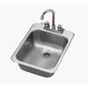 Krowne Metal 13in x 17in Drop-In Hand Sink with 3.5in Gooseneck Spout Faucet - HS-1317 