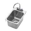 Krowne Metal 12in x 18in Drop-In Hand Sink with 6in Gooseneck Spout Faucet - HS-1419 