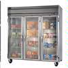 beverage-air 69.1cuft Horizon Glass Door Reach-In Freezer with stainless steel Sides - HFP3HC-1G 