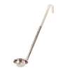 Browne Foodservice 994112WH 1.5oz Serving Ladle Stainless 11in Long with White Handle 