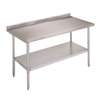 John Boos 60in x 24in Stainless Work Table with 1.5in Rear Upturn - UFBLG6024 
