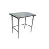 John Boos 30in x 24in All Stainless Work Table 16 Gauge with Bracing - ST6-2430SBK-X 