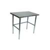 John Boos All Stainless 48in x 24in Work Table 16 Gauge with Bracing - ST6-2448SBK-X 