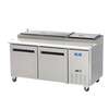 Arctic Air 71in Stainless Steel Pizza Prep Table / Cooler - APP71R 