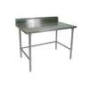 John Boos 36inx24in stainless steel Work Table 5in Riser 16 Gauge Galvanized Bracing - ST6R5-2436GBK-X 