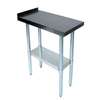 John Boos 24in x 30in stainless steel Filler Table 1.5in Riser Galvanized Undershelf - EFT8-3024 