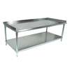 John Boos 36in x 30in stainless steel Equipment Stand 16 Gauge Stainless Undershelf - GS6-3036SSK-X 
