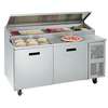 Randell 68in Wide Two Door Pizza Prep Table with Cutting Board - 8268N-290-PCB 