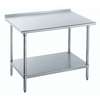 Advance Tabco 24inx30in stainless steel Work Table 1.5in Riser 16 Gauge Galvanized Shelf - FLAG-240-X 