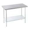 Advance Tabco 36in x 24in All Stainless Work Table 16 Gauge with Undershelf - SLAG-243-X 