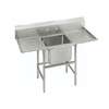 Advance Tabco 1 Compartment Sink stainless steel 18inx18inx14in Bowl Two 18in Drainboards - FC-1-1818-18RL-X 