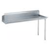 Advance Tabco 60in Clean Dishtable 16 Gauge Stainless with Galvanized Legs - DTC-S70-60*-X 